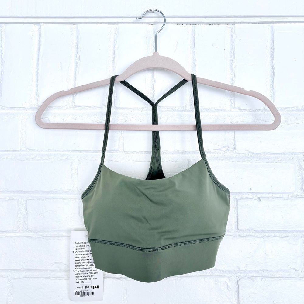 Lululemon Green Racerback Sports Bra Size 4